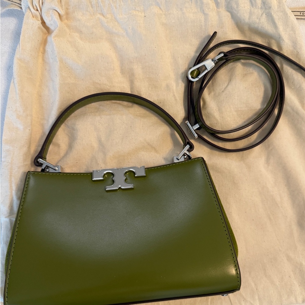 Tory Burch Mini Eleanor Satchel in Matcha Green